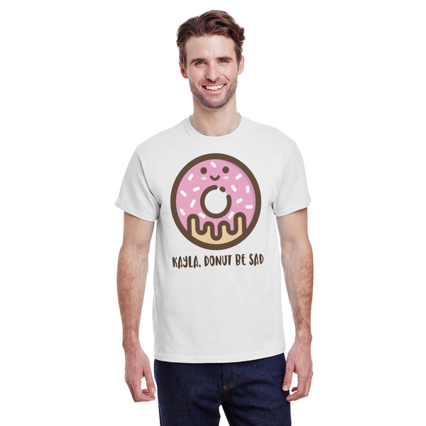 Custom Donuts T-Shirt - White - Large (Personalized)
