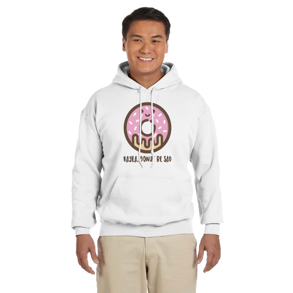 Custom Donuts Hoodie - White - Large (Personalized)