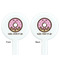 Donuts White Plastic 7" Stir Stick - Double Sided - Round - Front & Back