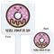 Donuts White Plastic Stir Stick - Double Sided - Approval