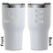 Donuts White RTIC Tumbler - Front and Back