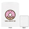 Donuts White Treat Bag - Front & Back View