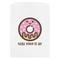 Donuts White Treat Bag - Front View