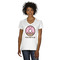 Donuts Women's V-Neck T-Shirt - White - 3XL (Personalized)