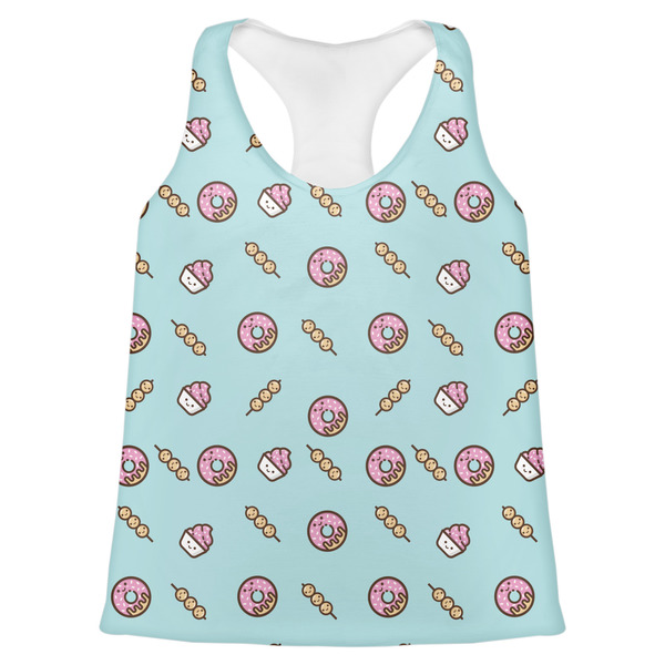 Custom Donuts Womens Racerback Tank Top