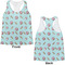 Donuts Womens Racerback Tank Tops - Medium - Front and Back
