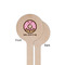 Donuts Wooden 6" Stir Stick - Round - Single Sided - Front & Back
