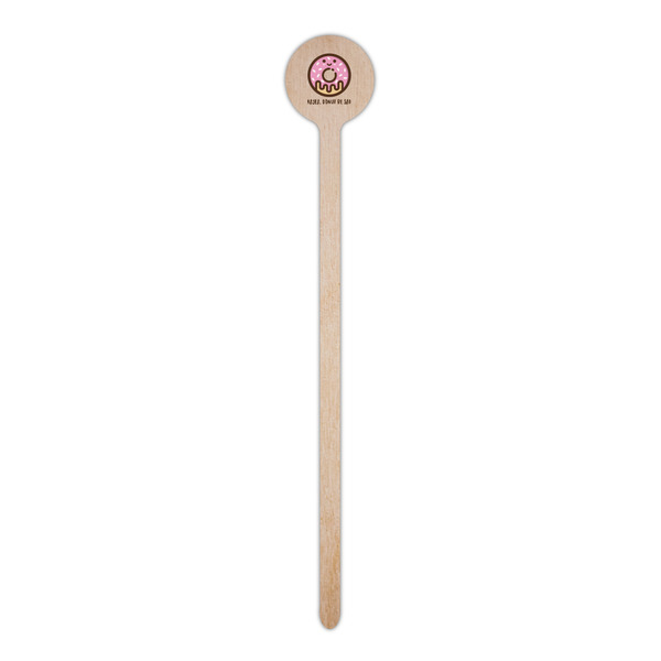 Donuts Wooden 6" Stir Stick - Round - Single Stick