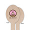 Donuts Wooden Food Pick - Oval - Single Sided - Front & Back