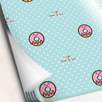 Donuts Wrapping Paper Sheets - Single-Sided - 20" x 28" (Personalized)