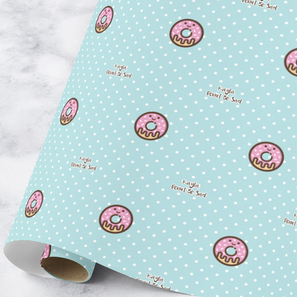 Custom Donuts Wrapping Paper Roll - Large (Personalized)