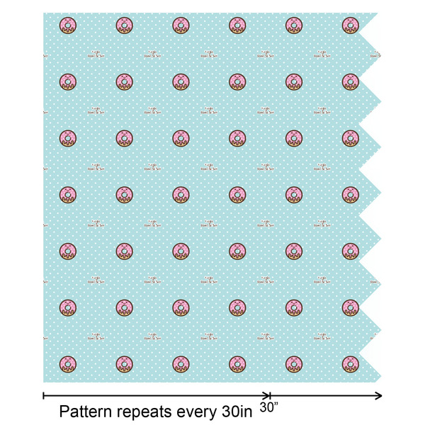 Donuts Wrapping Paper Roll - Matte - Partial Roll