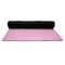 Donuts Yoga Mat Rolled up Black Rubber Backing