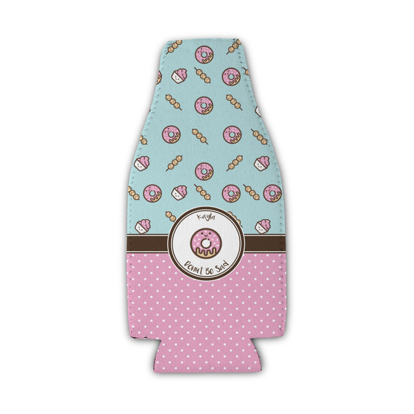 Donuts Zipper Bottle Cooler - Set of 4 - FRONT