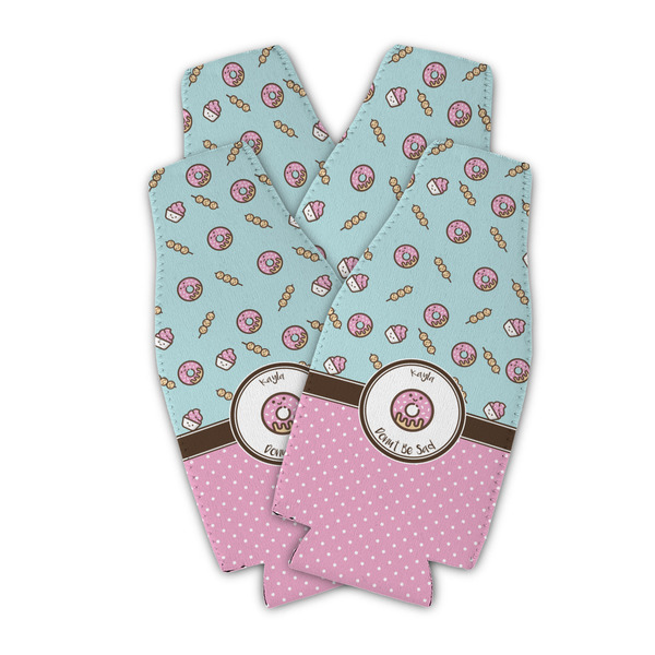 Donuts Zipper Bottle Cooler - Set of 4 - PARENT MAIN (flat)