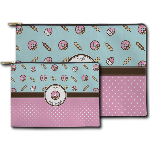 Donuts Zippered Pouches - Size Comparison