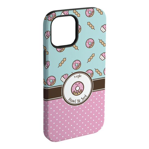 Custom Donuts iPhone Case - Rubber Lined - iPhone 15 Plus (Personalized)