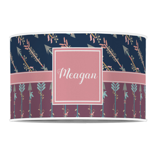 Tribal Arrows 12" Drum Lampshade - FRONT (Poly Film)