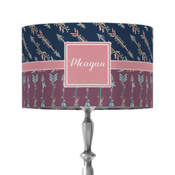 Tribal Arrows 12" Drum Lamp Shade - Fabric (Personalized)