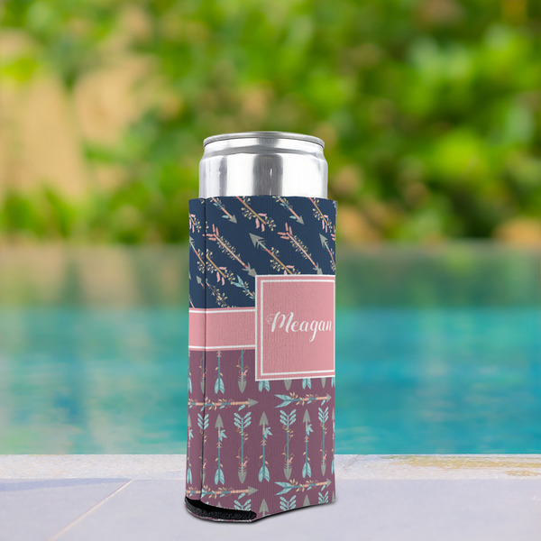 Tribal Arrows Can Cooler - Tall 12oz - In Context