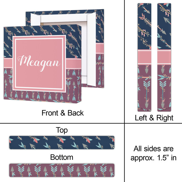 Tribal Arrows 12x12 - Canvas Print - Approval