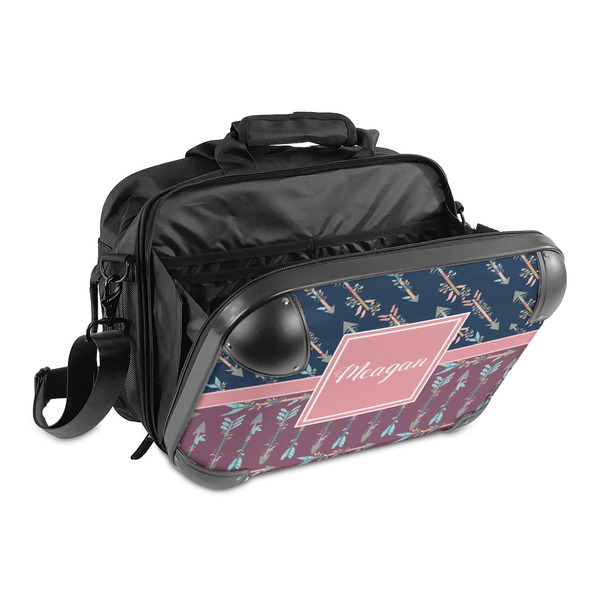 Tribal Arrows 15" Hard Shell Briefcase - Open