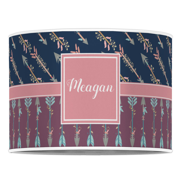 Tribal Arrows 16" Drum Lampshade - FRONT (Poly Film)