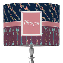 Tribal Arrows 16" Drum Lamp Shade - Fabric (Personalized)