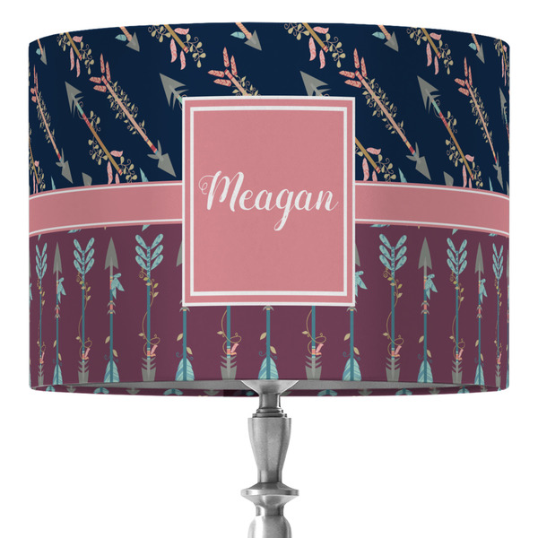 Custom Tribal Arrows 16" Drum Lamp Shade - Fabric (Personalized)