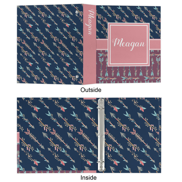 Tribal Arrows 3 Ring Binders - Full Wrap - 1" - APPROVAL