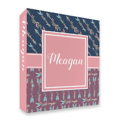 Tribal Arrows 3 Ring Binder - Full Wrap (Personalized)