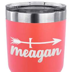 Tribal Arrows 30 oz Stainless Steel Tumbler - Coral - Double Sided (Personalized)