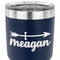 Tribal Arrows 30 oz Stainless Steel Ringneck Tumbler - Navy - CLOSE UP