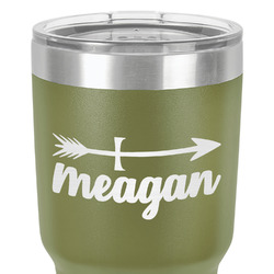 Tribal Arrows 30 oz Stainless Steel Tumbler - Olive - Single-Sided (Personalized)