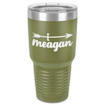 Tribal Arrows 30 oz Stainless Steel Tumbler - Olive - Single-Sided (Personalized)