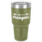 Tribal Arrows 30 oz Stainless Steel Ringneck Tumbler - Olive - Front