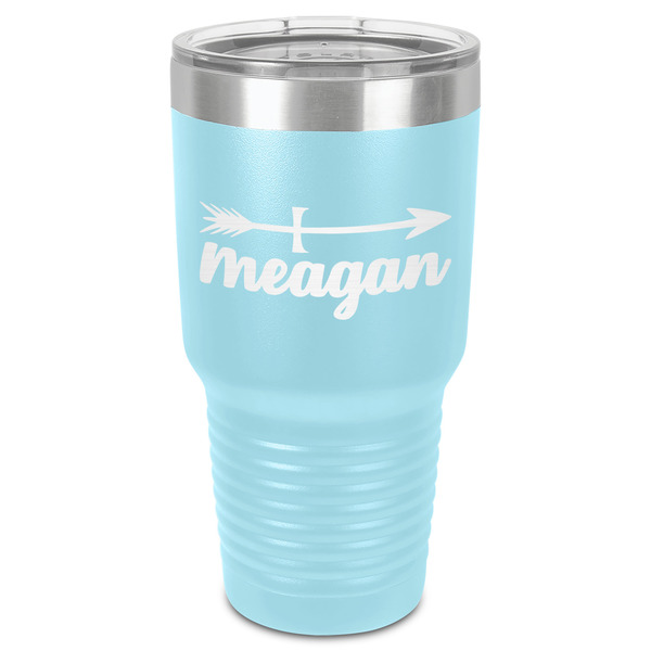 Custom Tribal Arrows 30 oz Stainless Steel Tumbler - Teal - Single-Sided (Personalized)
