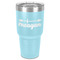 Tribal Arrows 30 oz Stainless Steel Ringneck Tumbler - Teal - Front
