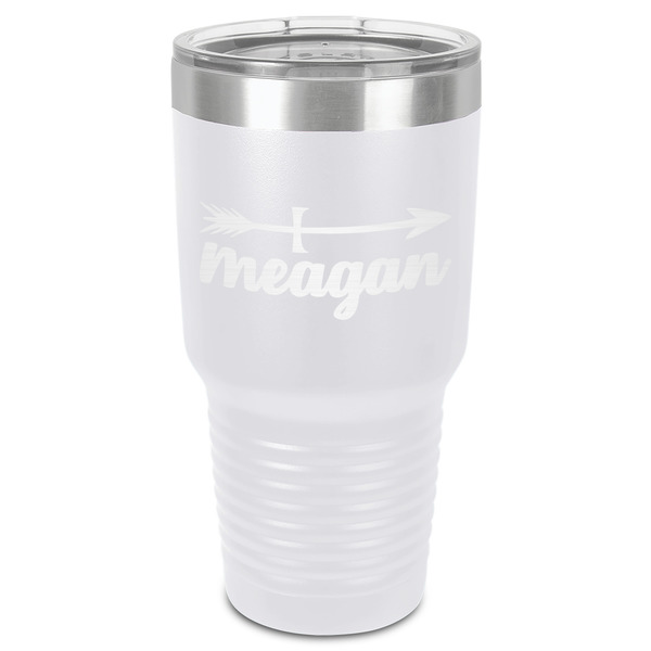 Custom Tribal Arrows 30 oz Stainless Steel Tumbler - White - Single-Sided (Personalized)
