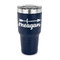 Tribal Arrows 30 oz Stainless Steel Ringneck Tumblers - Navy - FRONT