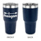 Tribal Arrows 30 oz Stainless Steel Ringneck Tumblers - Navy - Single Sided - APPROVAL