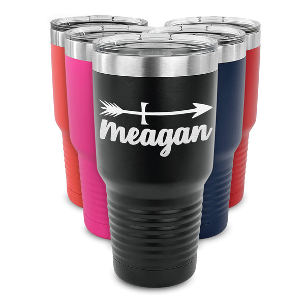 Tribal Arrows 30 oz Stainless Steel Ringneck Tumblers - Parent/Main