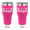 Tribal Arrows 30 oz Stainless Steel Ringneck Tumblers - Pink - Double Sided - APPROVAL