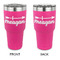 Tribal Arrows 30 oz Stainless Steel Tumbler - Pink - Double Sided (Personalized)