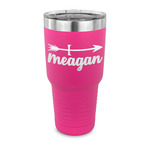 Tribal Arrows 30 oz Stainless Steel Tumbler - Pink - Single Sided (Personalized)