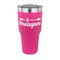 Tribal Arrows 30 oz Stainless Steel Ringneck Tumblers - Pink - FRONT