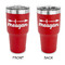 Tribal Arrows 30 oz Stainless Steel Tumbler - Red - Double Sided (Personalized)