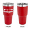 Tribal Arrows 30 oz Stainless Steel Ringneck Tumblers - Red - Single Sided - APPROVAL
