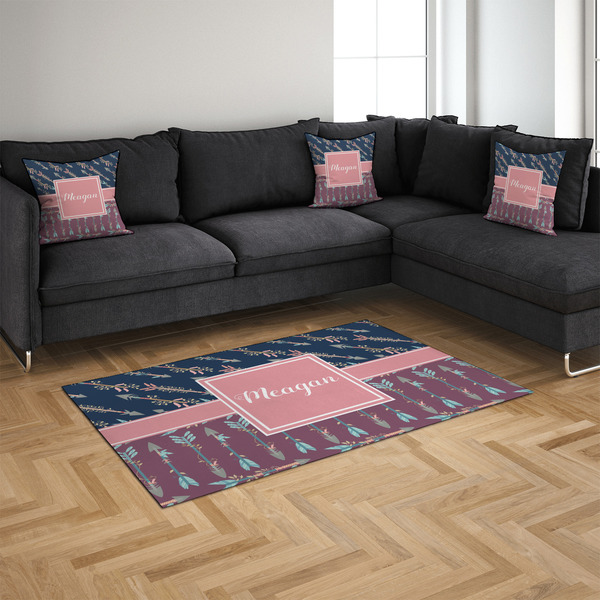 Tribal Arrows 4'x6' Indoor Area Rugs - IN CONTEXT