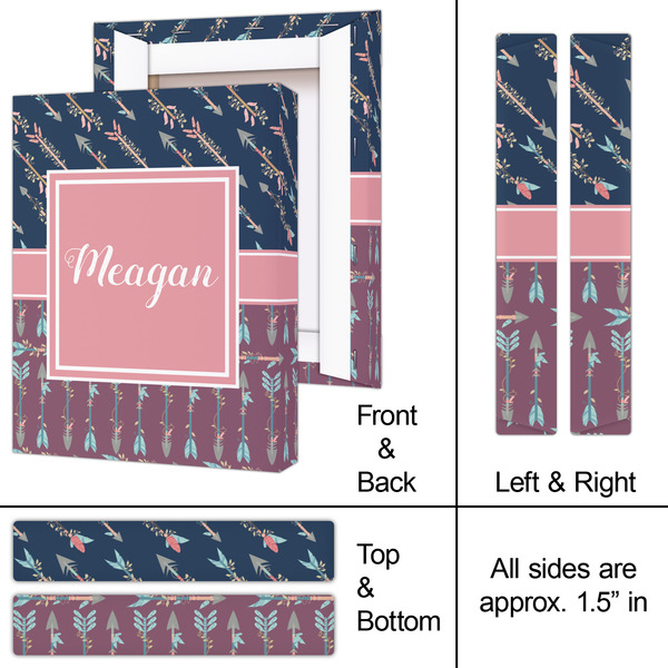 Tribal Arrows 8x10 - Canvas Print - Approval